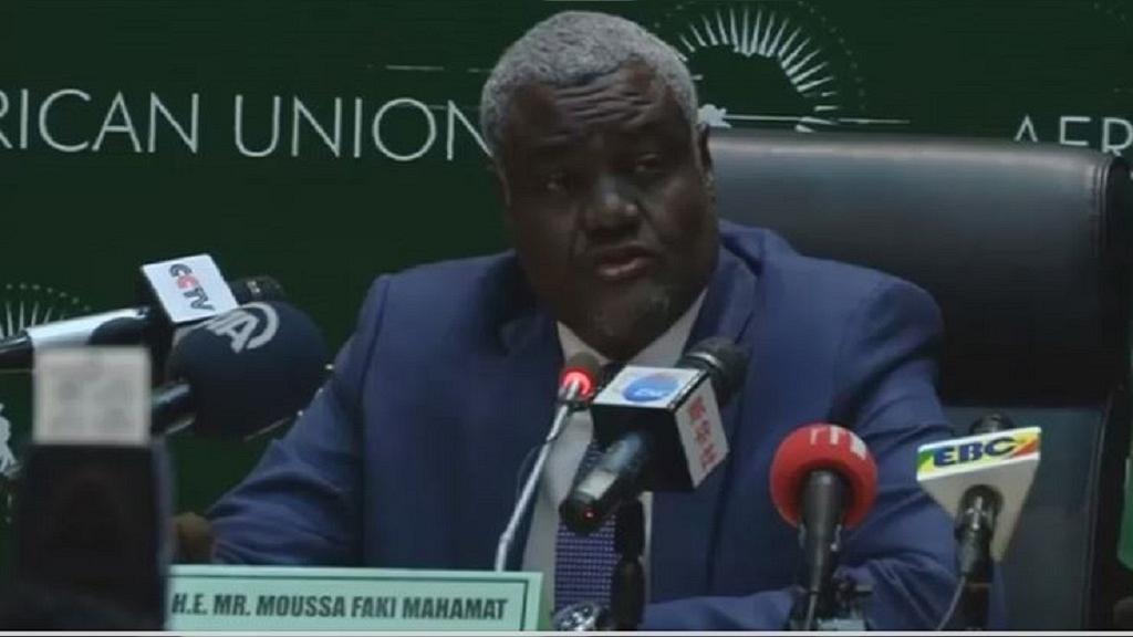 AU Chairman Moussa Faki Mahamat called on all member states to pool their resources for financial contributions to alleviate the suffering of the migrants